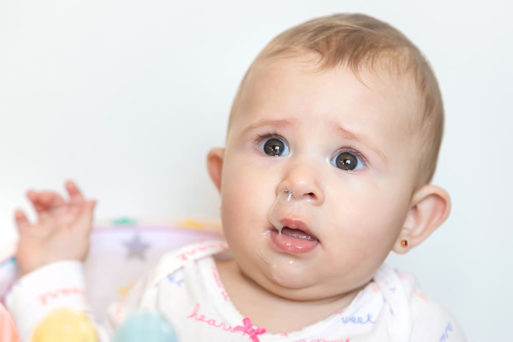 infante enfermo con catarro